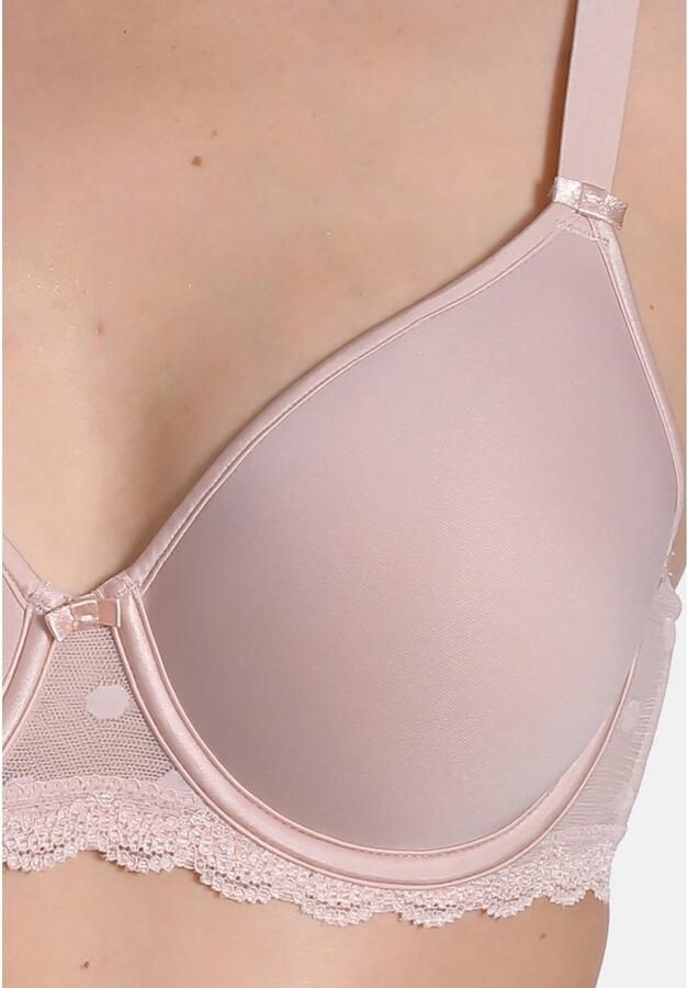 Sassa mode Beugel-bh Dotted Mesh met inzet bovenaan (1-delig)