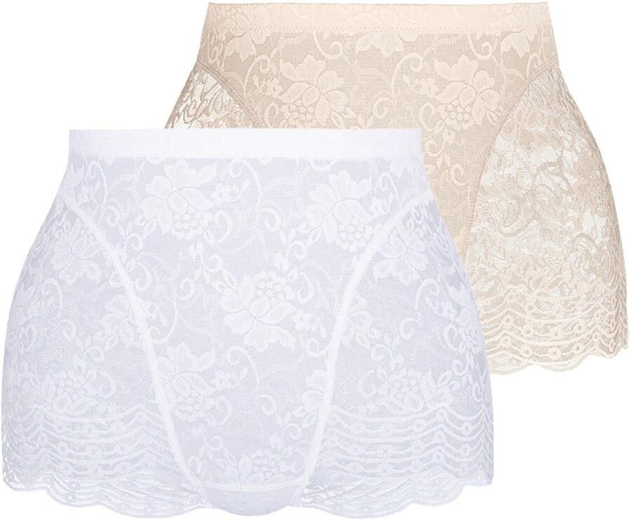 Sassa mode Hipster Functional Lace met inzet bovenaan (2 stuks Set van 2)