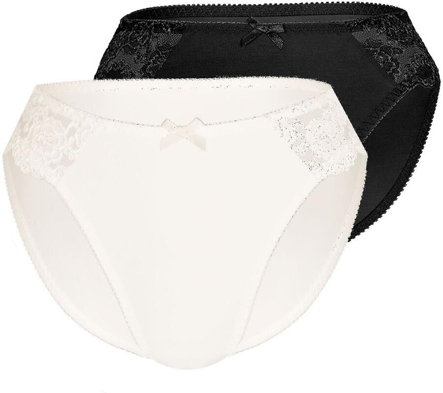 Sassa mode Slip Classic Lace met inzet bovenaan (2 stuks Set van 2) - Foto 6