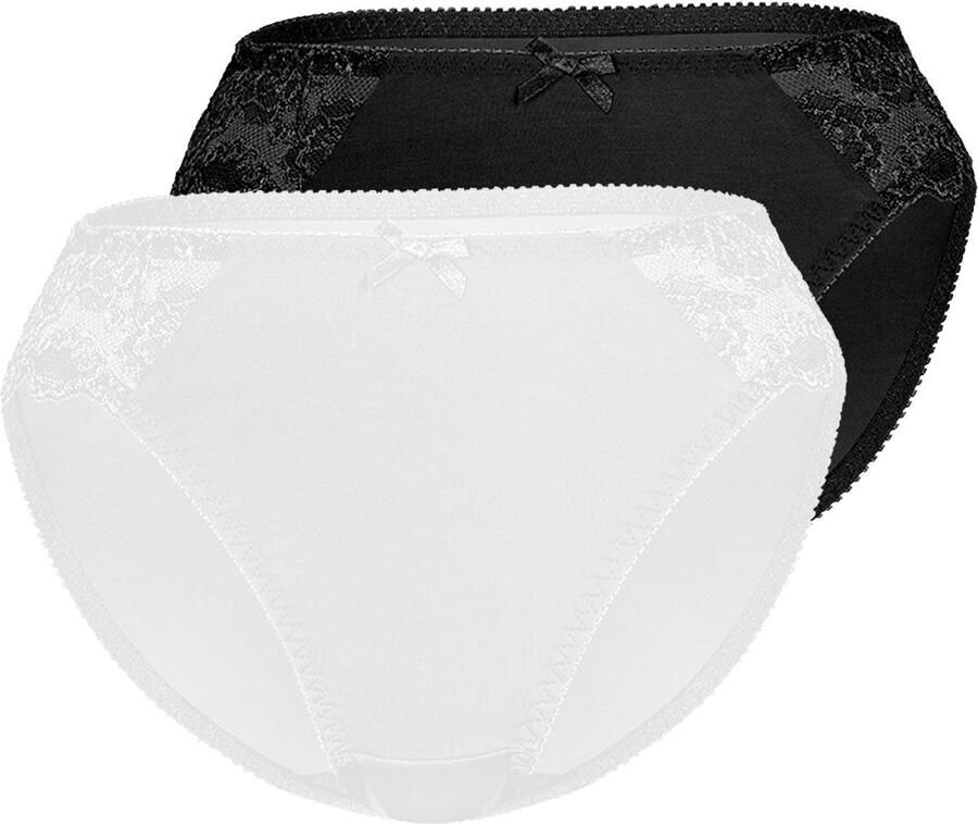 Sassa mode Slip Classic Lace met inzet bovenaan (2 stuks Set van 2) - Foto 6