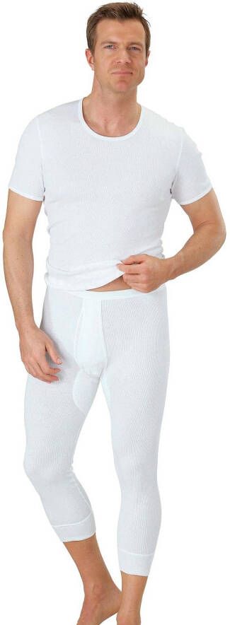 Schiesser t-shirt ondergoed aanbieding wit doppelripp