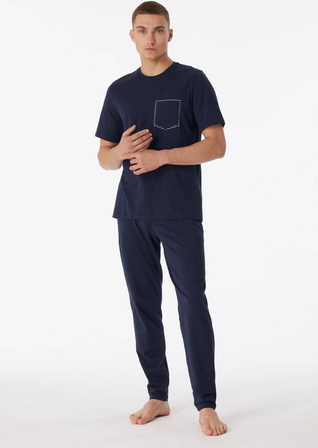 Schiesser Pyjama 95 5 met een ronde hals (2-delig)