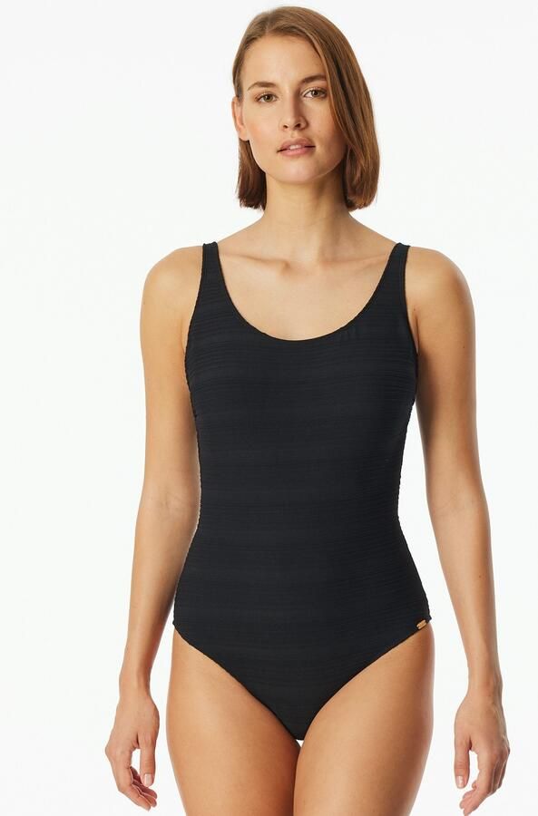 Schiesser Badpak Aqua met fijne strepenstructuur - Foto 6