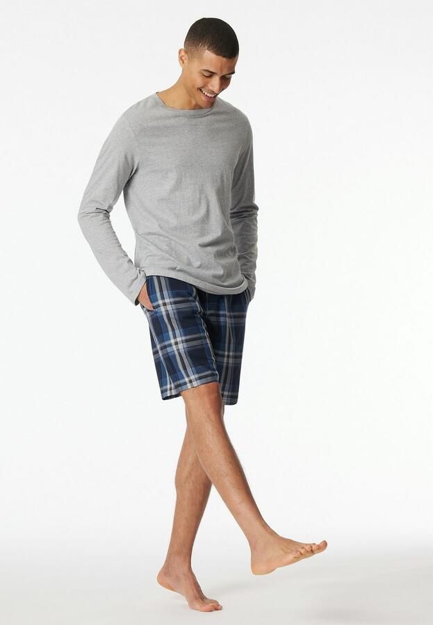 Schiesser Bermuda Mix + Relax geruit elastische band strikband - Foto 3