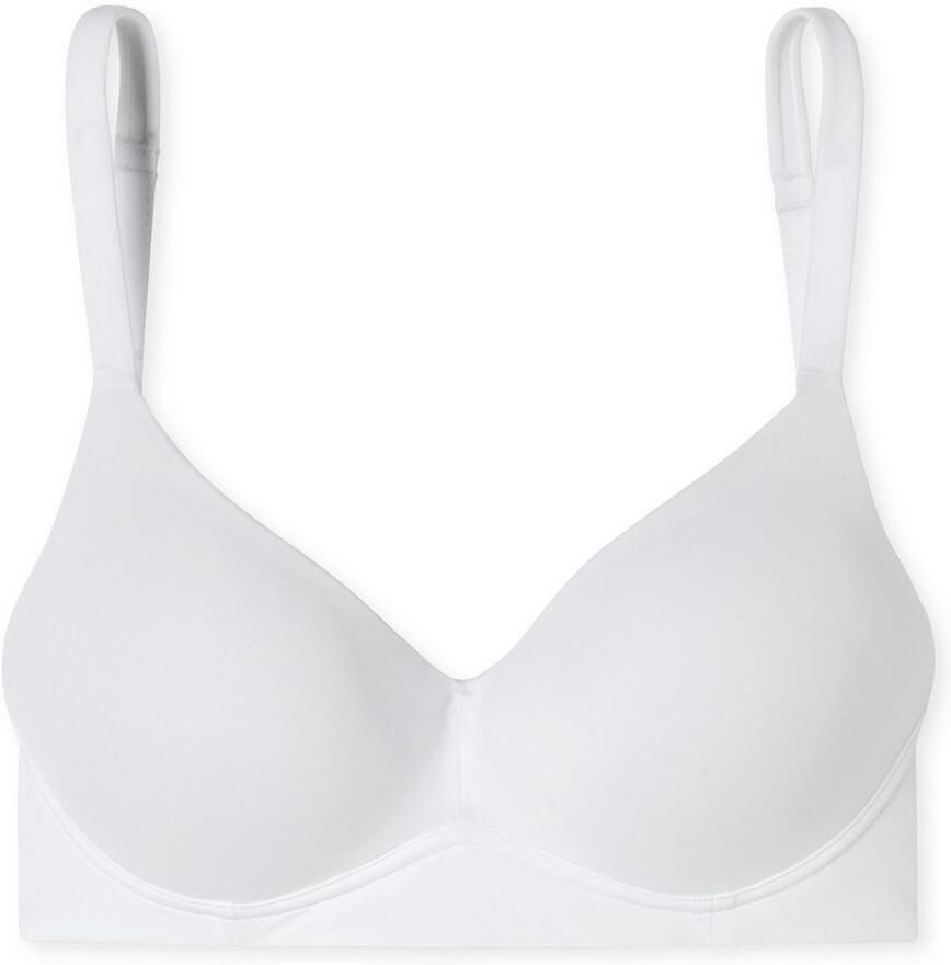 Schiesser Beugelloze-bh Unique Micro met cup verstelbare bandjes elastisch breisel