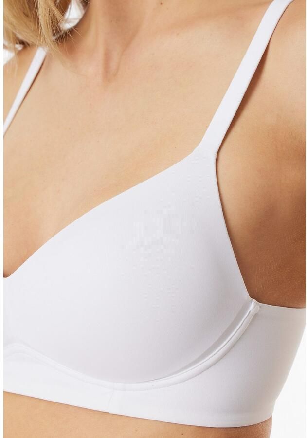 Schiesser Beugelloze-bh Unique Micro met cup verstelbare bandjes elastisch breisel - Foto 2