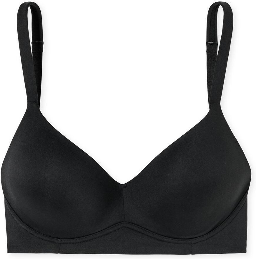 Schiesser Beugelloze-bh Unique Micro met cup verstelbare bandjes elastisch breisel