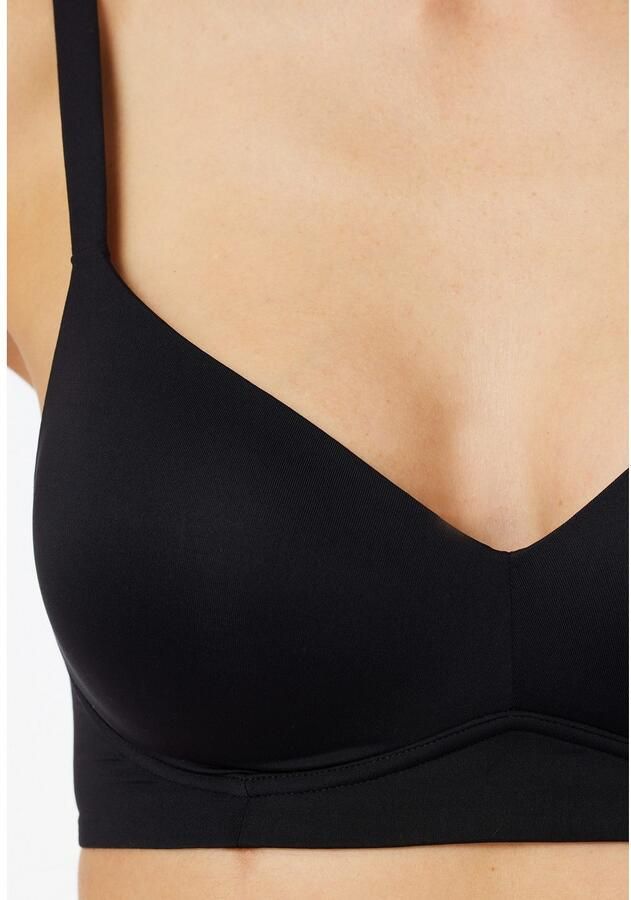 Schiesser Beugelloze-bh Unique Micro met cup verstelbare bandjes elastisch breisel - Foto 2