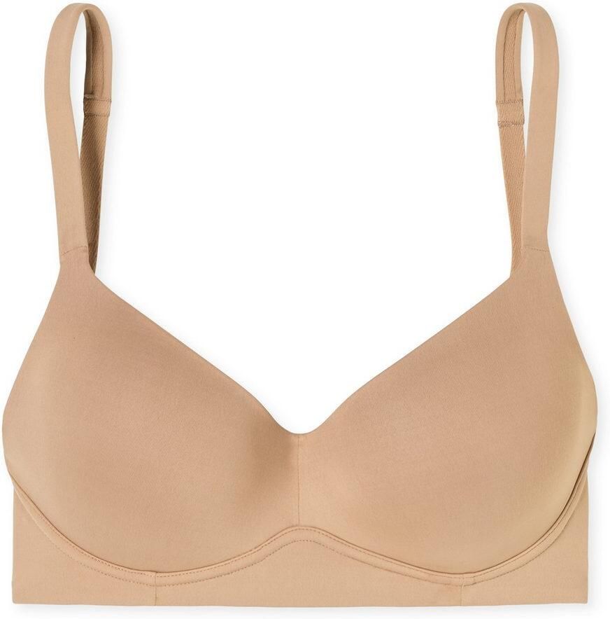 Schiesser Beugelloze-bh Unique Micro met cup verstelbare bandjes elastisch breisel