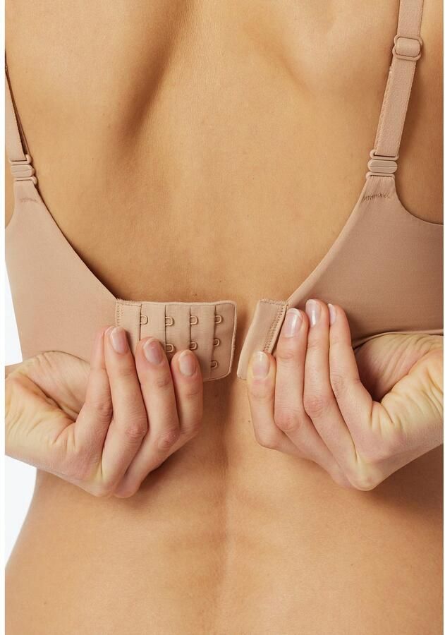 Schiesser Beugelloze-bh Unique Micro met cup verstelbare bandjes elastisch breisel - Foto 2