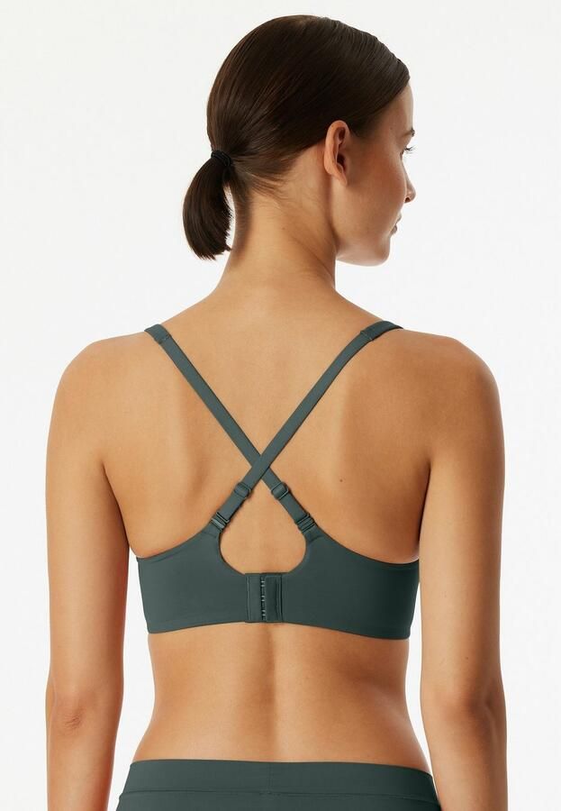 Schiesser Beugelloze-bh Unique Micro met cup verstelbare bandjes elastisch breisel - Foto 4