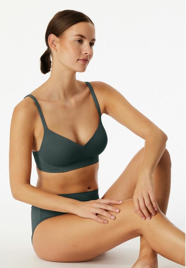 Schiesser Beugelloze-bh Unique Micro met cup verstelbare bandjes elastisch breisel - Foto 3