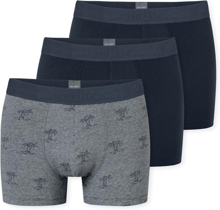 Schiesser Boxershort 95 5 met zachte logo-webgummiband (Set van 3) - Foto 6
