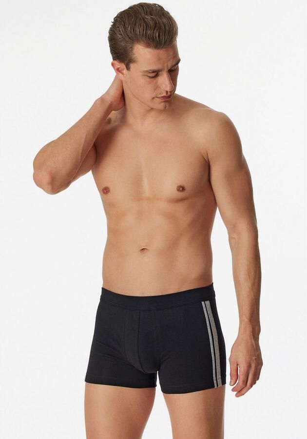 Schiesser Boxershort 95 5 met zachte tonale tailleband contrasterende zijstrepen (3 stuks) - Foto 4
