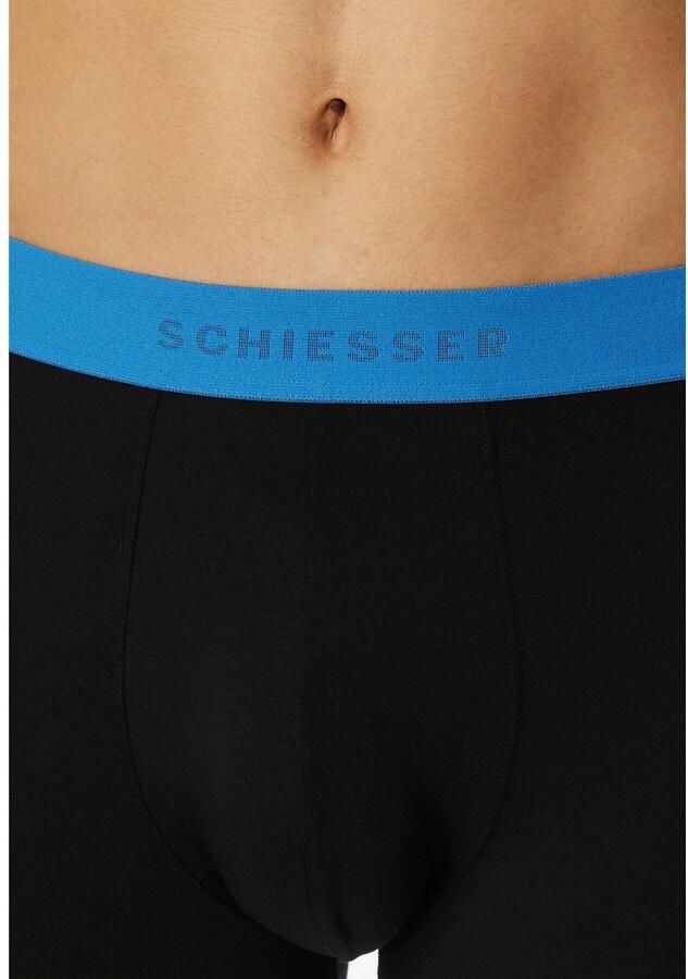 Schiesser Boxershort 95 5 Multipacks met gekleurd sportief logo-webgummiband (3 stuks)