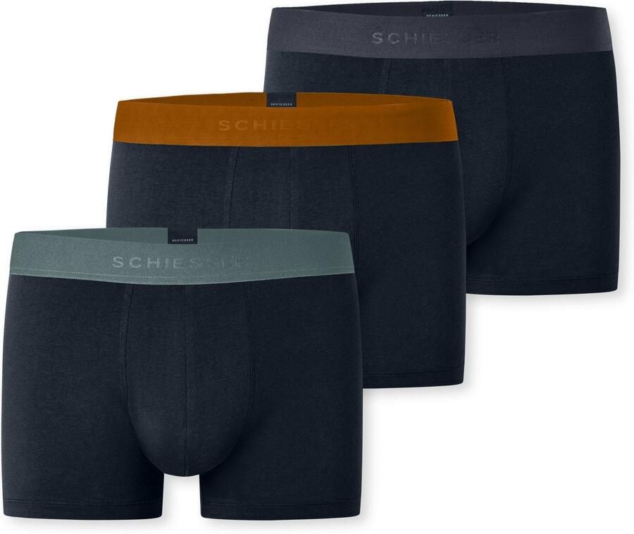 Schiesser Boxershort 95 5 Multipacks met gekleurd sportief logo-webgummiband (3 stuks) - Foto 6