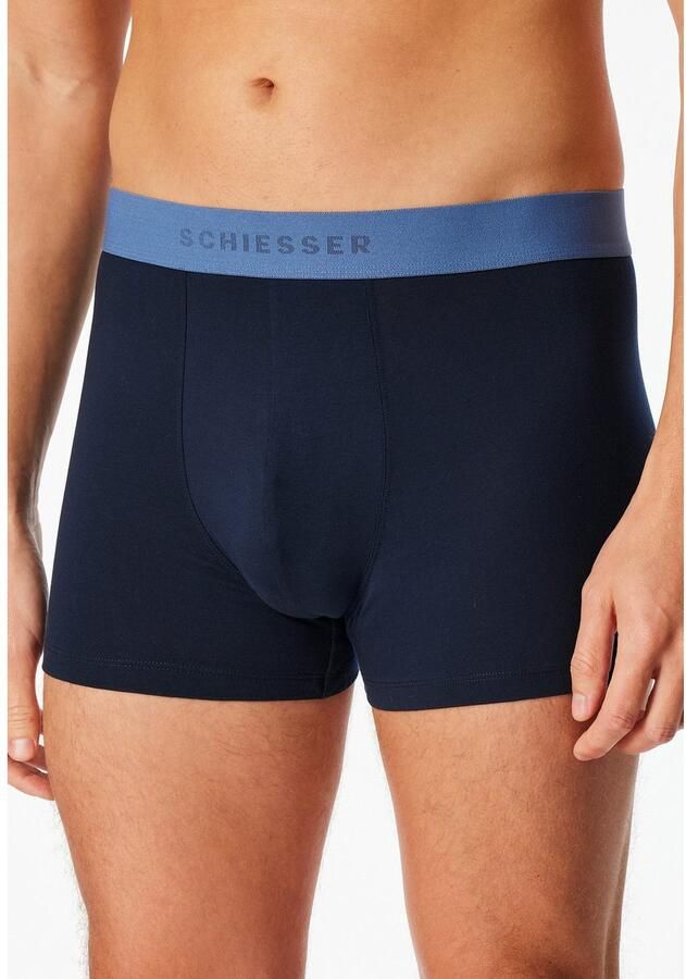 Schiesser Boxershort 95 5 Multipacks zonder gulp logoband korte pijpen (Set van 3)