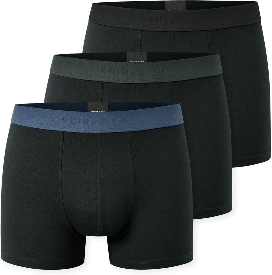 Schiesser Boxershort 95 5 Multipacks zonder gulp logoband korte pijpen (Set van 3) - Foto 5