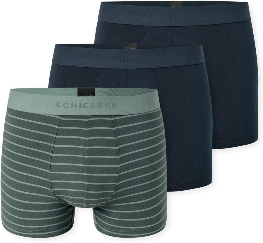 Schiesser Boxershort 95 5 Multipacks zonder ingreep zachte logo-webgummiband (Set van 3) - Foto 6