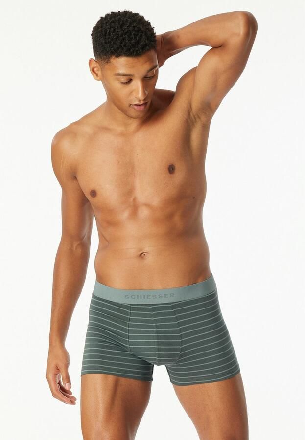 Schiesser Boxershort 95 5 Multipacks zonder ingreep zachte logo-webgummiband (Set van 3) - Foto 4