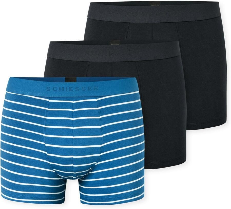 Schiesser Boxershort 95 5 Multipacks zonder ingreep zachte logo-webgummiband (Set van 3) - Foto 6