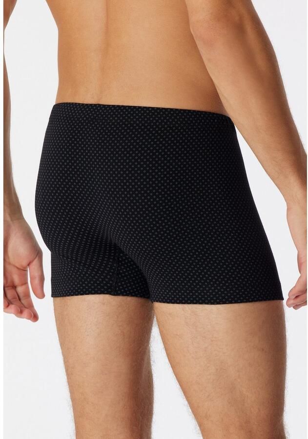 Schiesser Boxershort Cotton Casual zonder gulp gestippeld
