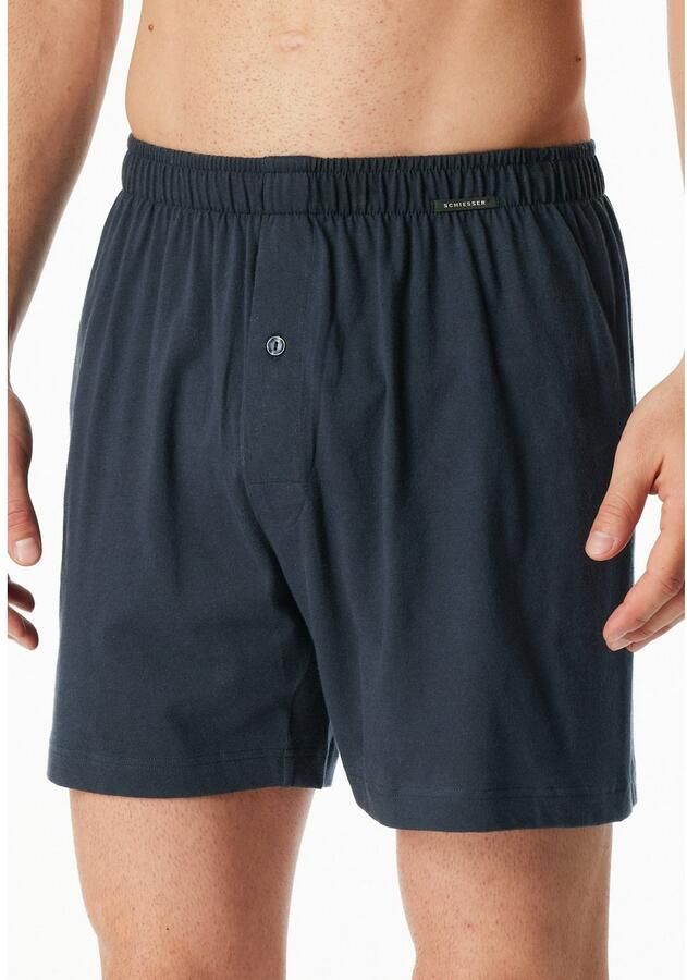 Schiesser Boxershort Multipacks losse pasvorm met opening elastische band (Set van 2)