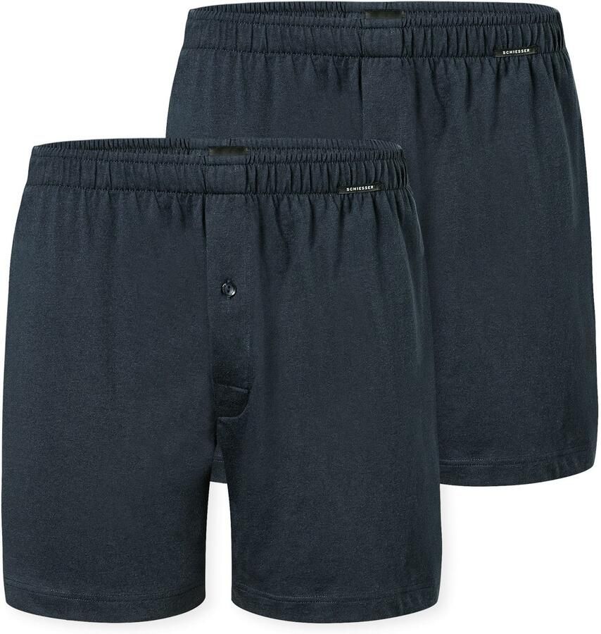 Schiesser Boxershort Multipacks losse pasvorm met opening elastische band (Set van 2) - Foto 4