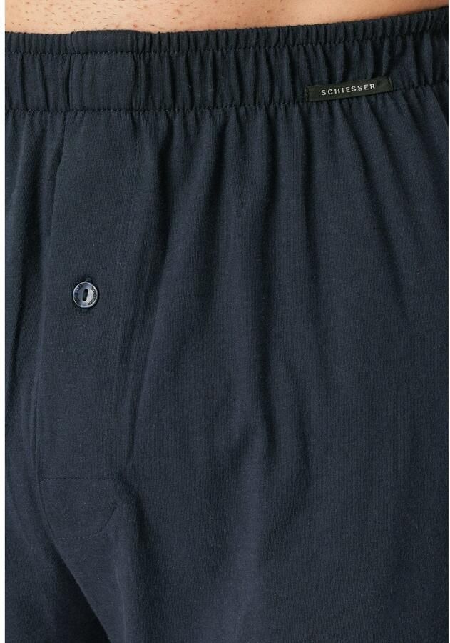 Schiesser Boxershort Multipacks losse pasvorm met opening elastische band (Set van 2)