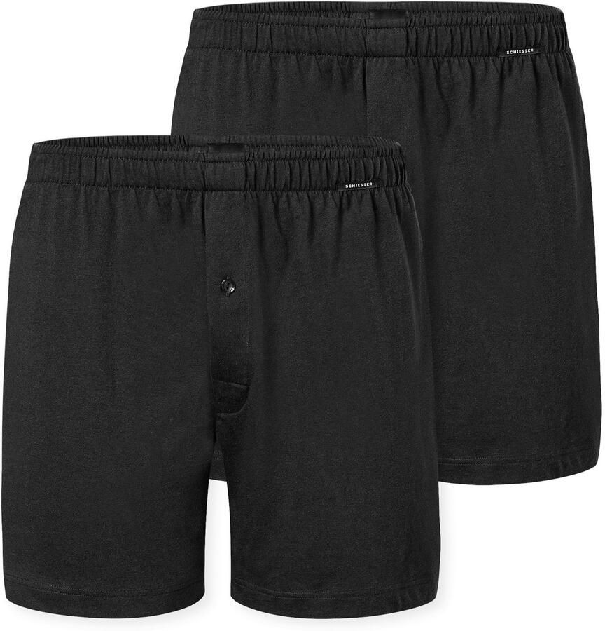 Schiesser Boxershort Multipacks losse pasvorm met opening elastische band (Set van 2) - Foto 6