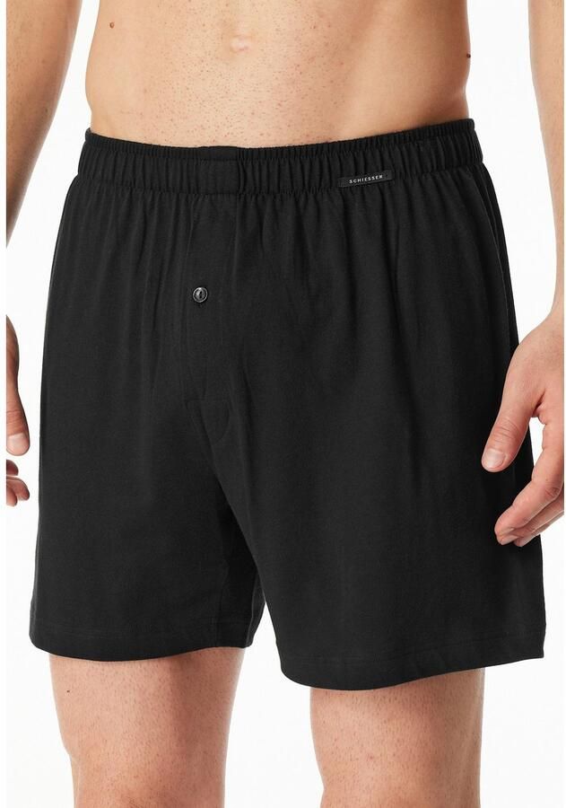 Schiesser Boxershort Multipacks losse pasvorm met opening elastische band (Set van 2)