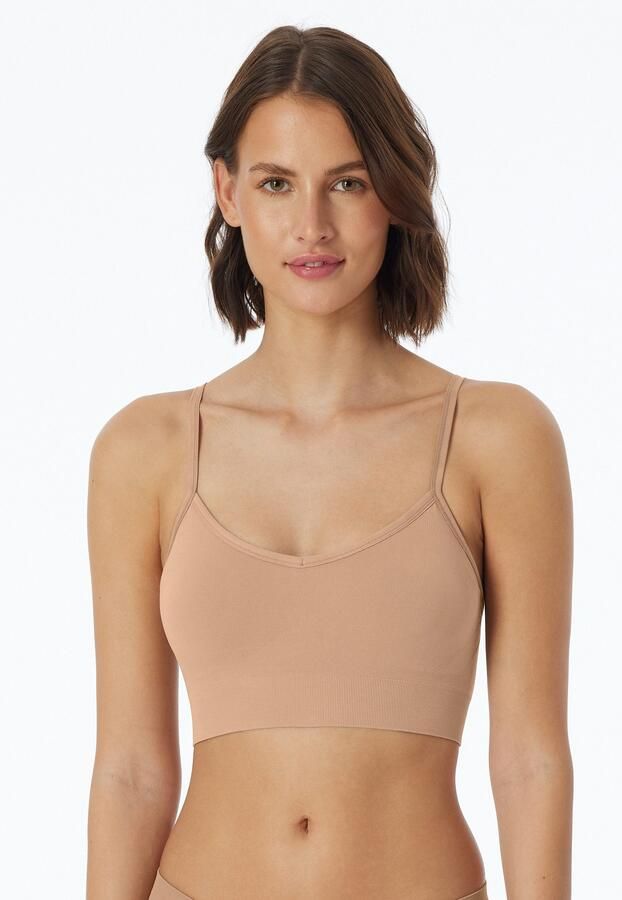 Schiesser Bustier Casual Seamless zonder storende zijnaden uitneembare pads elastisch - Foto 7