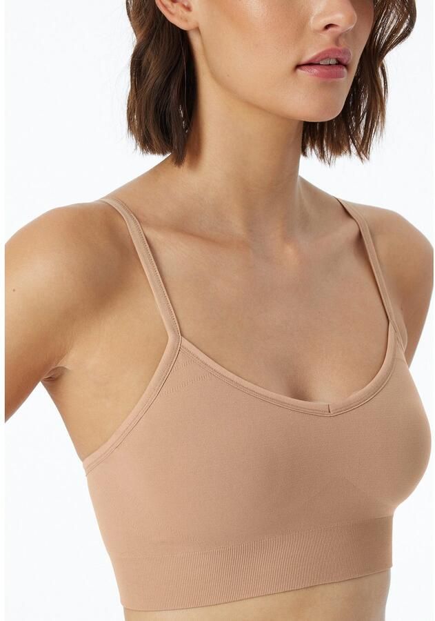Schiesser Bustier Casual Seamless zonder storende zijnaden uitneembare pads elastisch - Foto 2