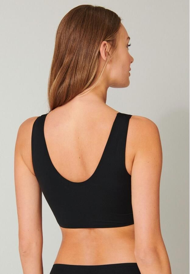 Schiesser Bustier INVISIBLE SOFT Microvezel lasercut-afwerkingen V-hals - Foto 2