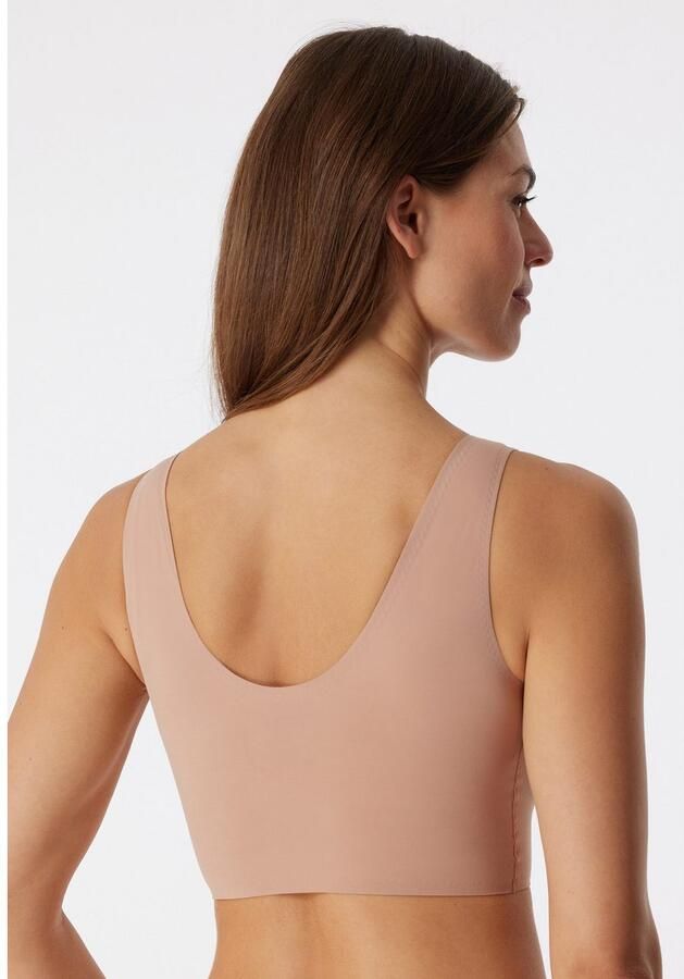 Schiesser Bustier INVISIBLE SOFT Microvezel lasercut-afwerkingen V-hals - Foto 3