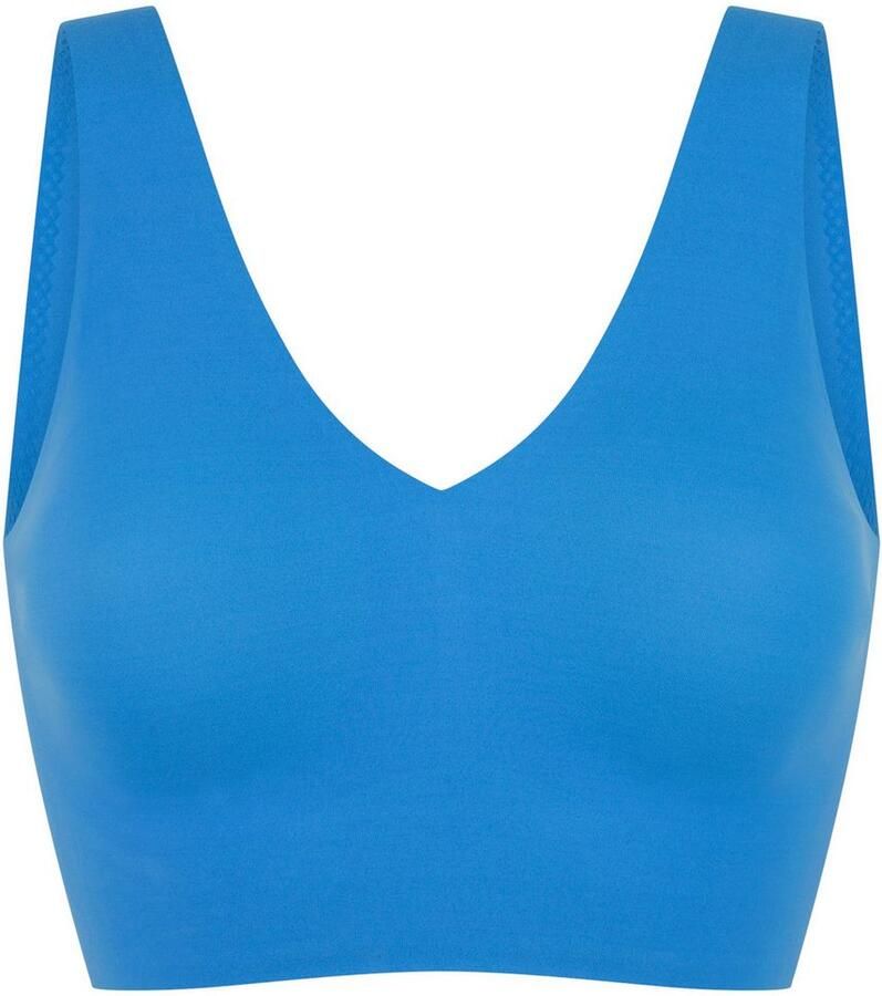 Schiesser Bustier INVISIBLE SOFT Microvezel lasercut-afwerkingen V-hals