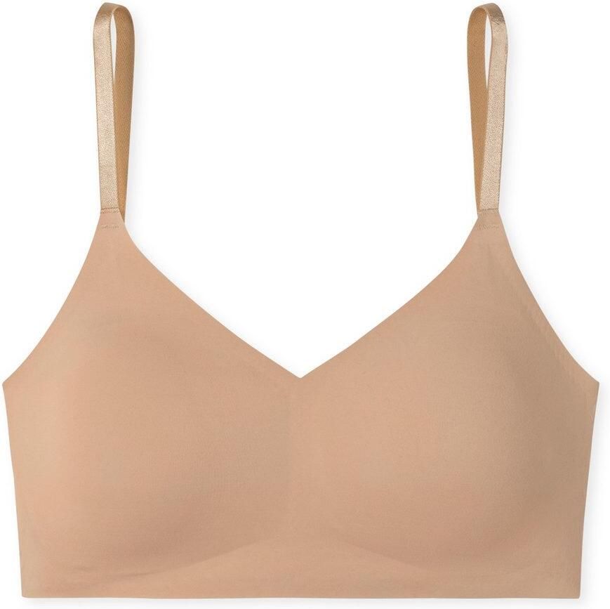 Schiesser Bustier INVISIBLE SOFT Microvezel uitneembare pads V-hals lasercut-afwerking