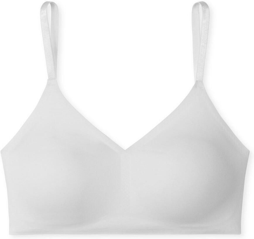 Schiesser Bustier INVISIBLE SOFT Microvezel uitneembare pads V-hals lasercut-afwerking