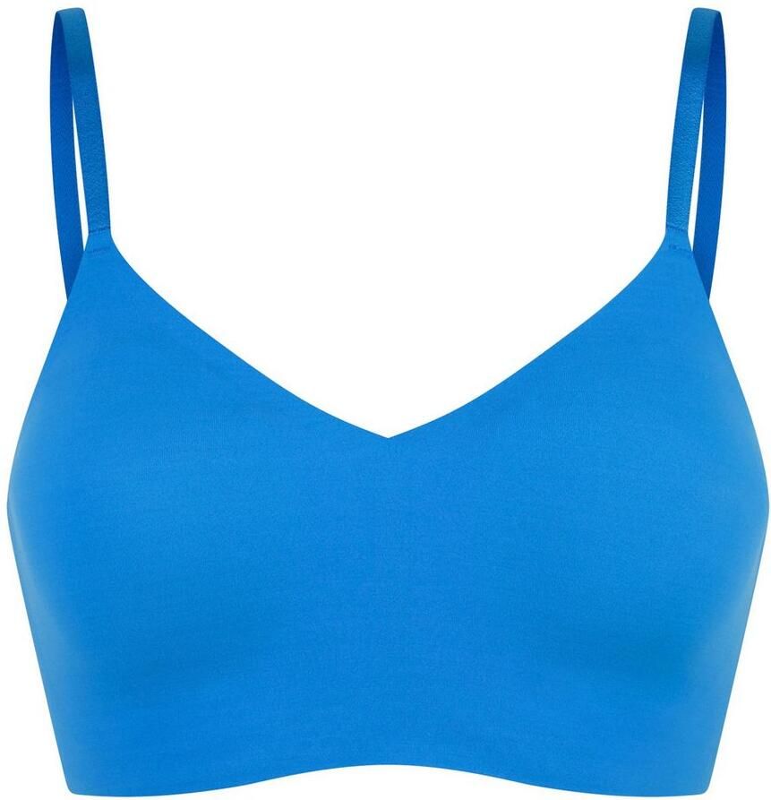 Schiesser Bustier INVISIBLE SOFT Microvezel uitneembare pads V-hals lasercut-afwerking