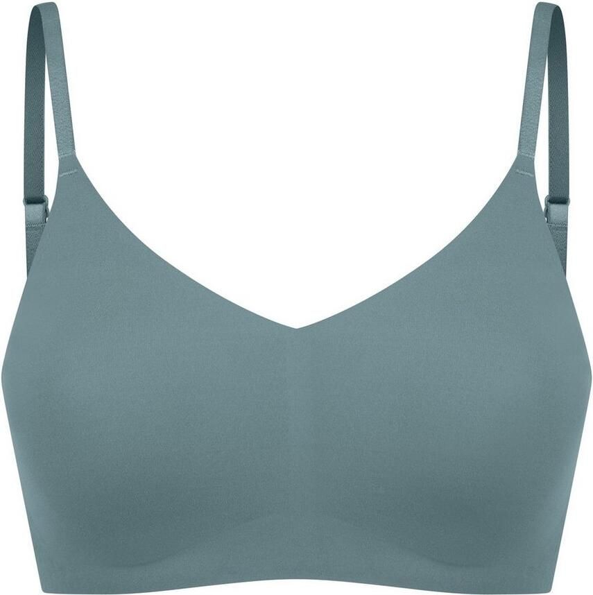 Schiesser Bustier INVISIBLE SOFT Microvezel uitneembare pads V-hals lasercut-afwerking