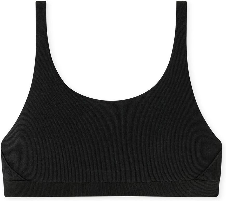 Schiesser Bustier Pure Rib zacht ondersteunende onderborstband dubbelrib-kwaliteit elastisch