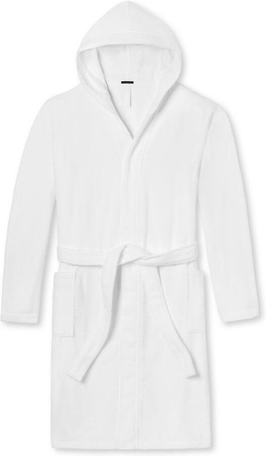 Schiesser Damesbadjas Essentials met behaaglijk zachte capuchon - Foto 7