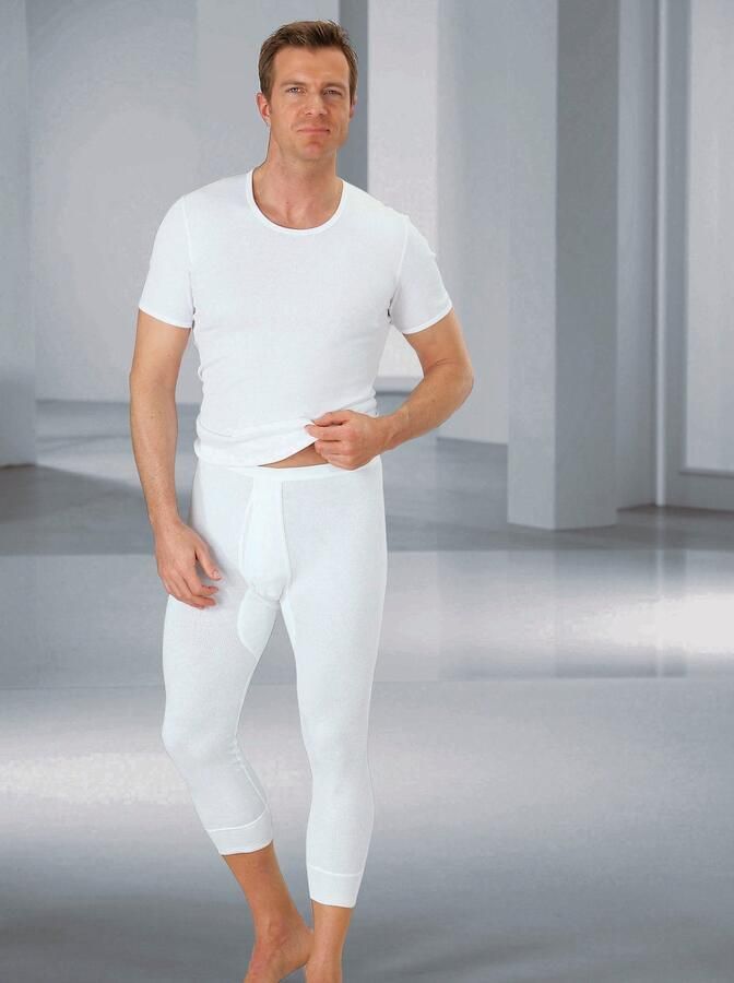 Schiesser t-shirt ondergoed aanbieding wit doppelripp