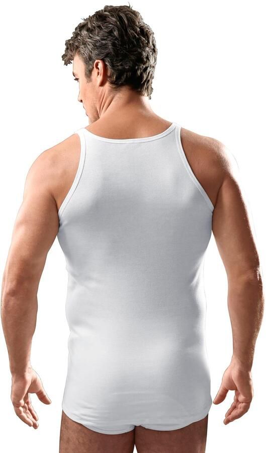 Schiesser 5=4 heren hemd doppelripp wit - Foto 2