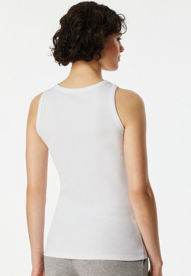 Schiesser Hemd 150 YEARS diepe ronde halslijn dubbelrib katoenmix - Foto 4