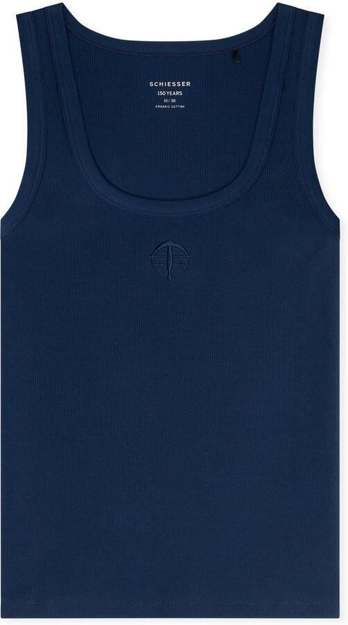 Schiesser Hemd 150 YEARS diepe ronde halslijn dubbelrib katoenmix - Foto 6