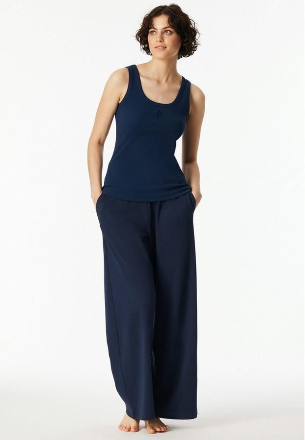 Schiesser Hemd 150 YEARS diepe ronde halslijn dubbelrib katoenmix - Foto 3