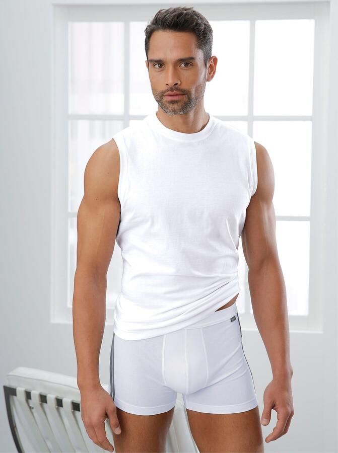 Schiesser Hemd Essentials mouwloos duopack ronde hals katoen (2 stuks Set van 2) - Foto 4