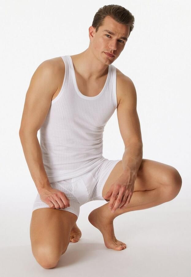 Schiesser Hemd Authentic met naaldsteek-patroon (2 stuks Set van 2) - Foto 2