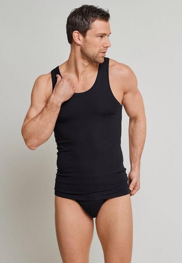 Schiesser Hemd Authentic met naaldsteek-patroon (2 stuks Set van 2)